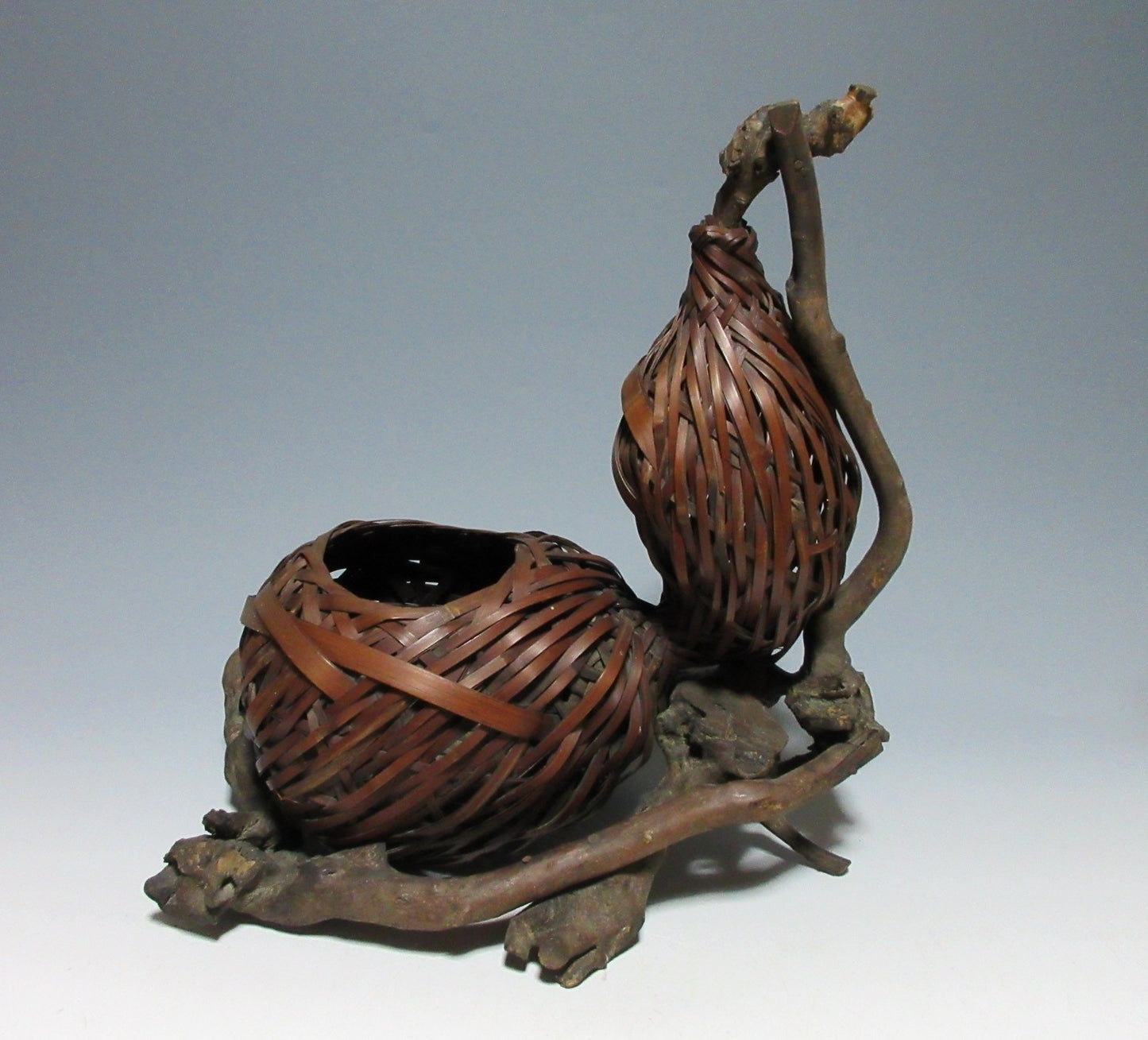 Double Gourd Ikebana Basket
