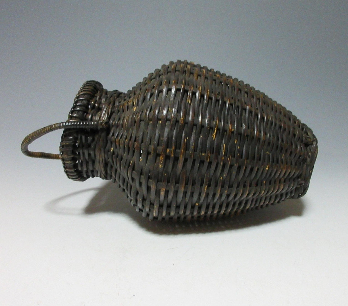 Tsubo Shaped Bamboo Basket