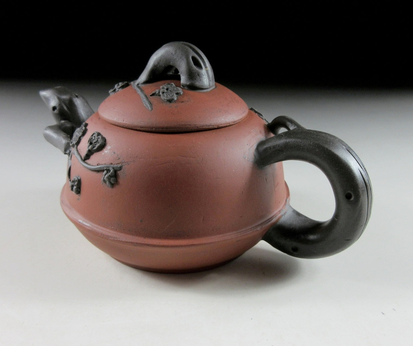 Yixing Style Teapot with Ume Blossoms