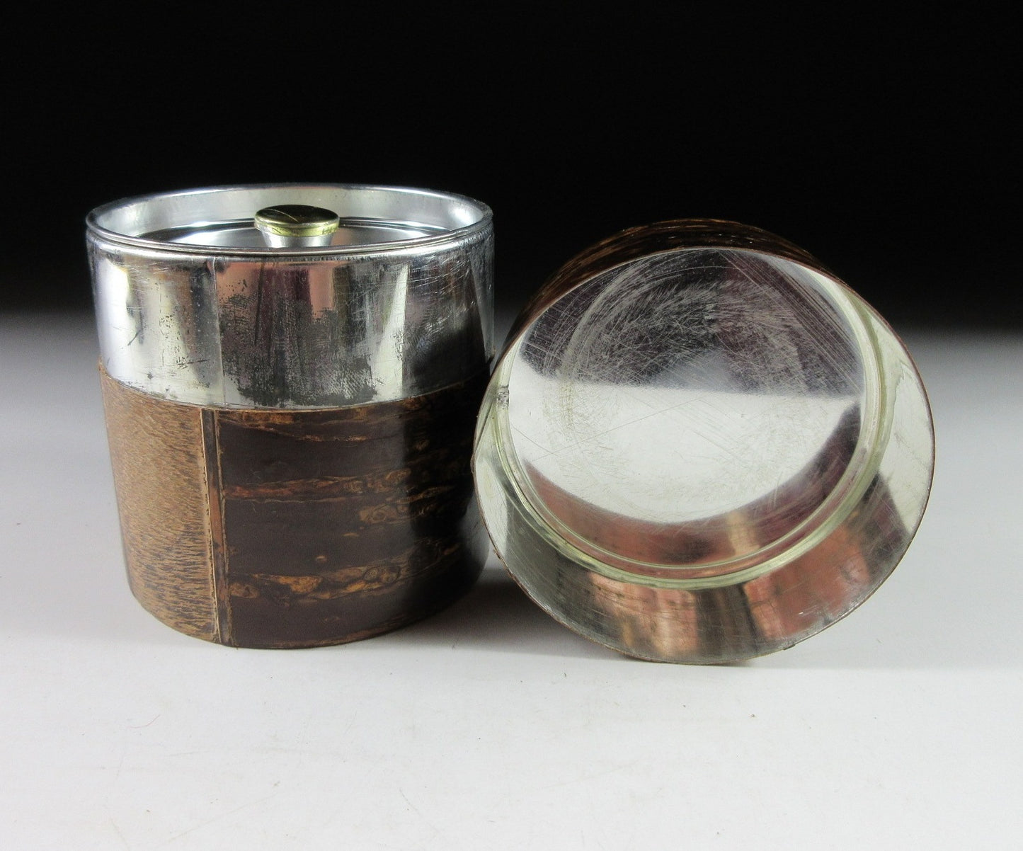 Kaba-zaiku Cherry Bark Tea Caddy with Scoop