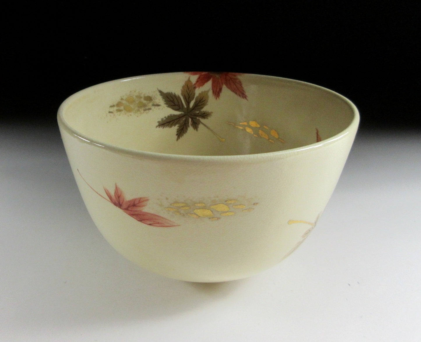 Kyo-ware Momiji Leaf Chawan