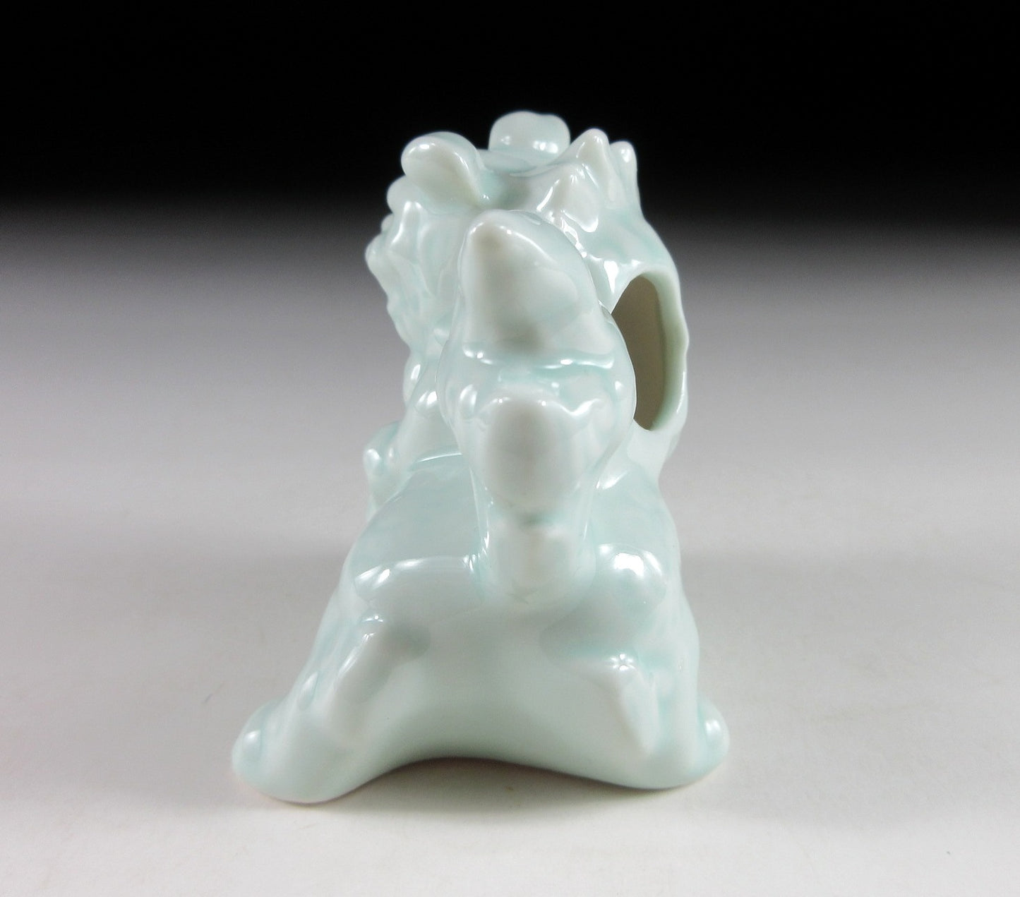 Celadon Foo Lion Toothpick Holder