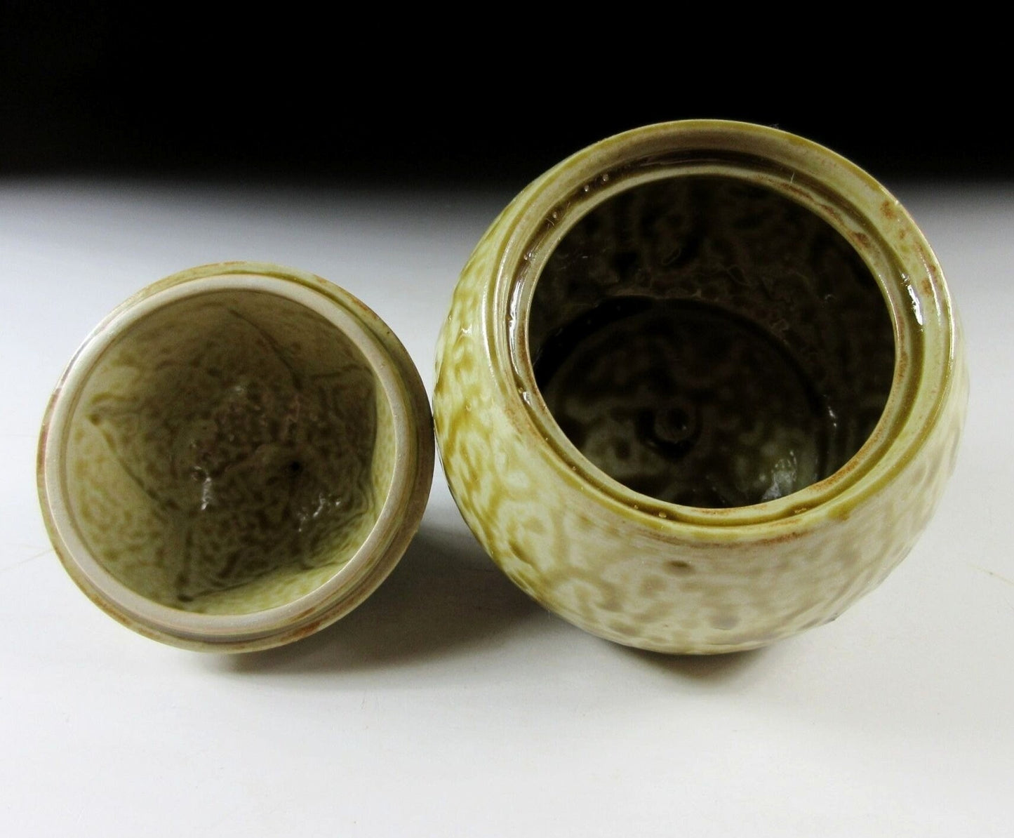 Eggplant Shape Lidded Jar