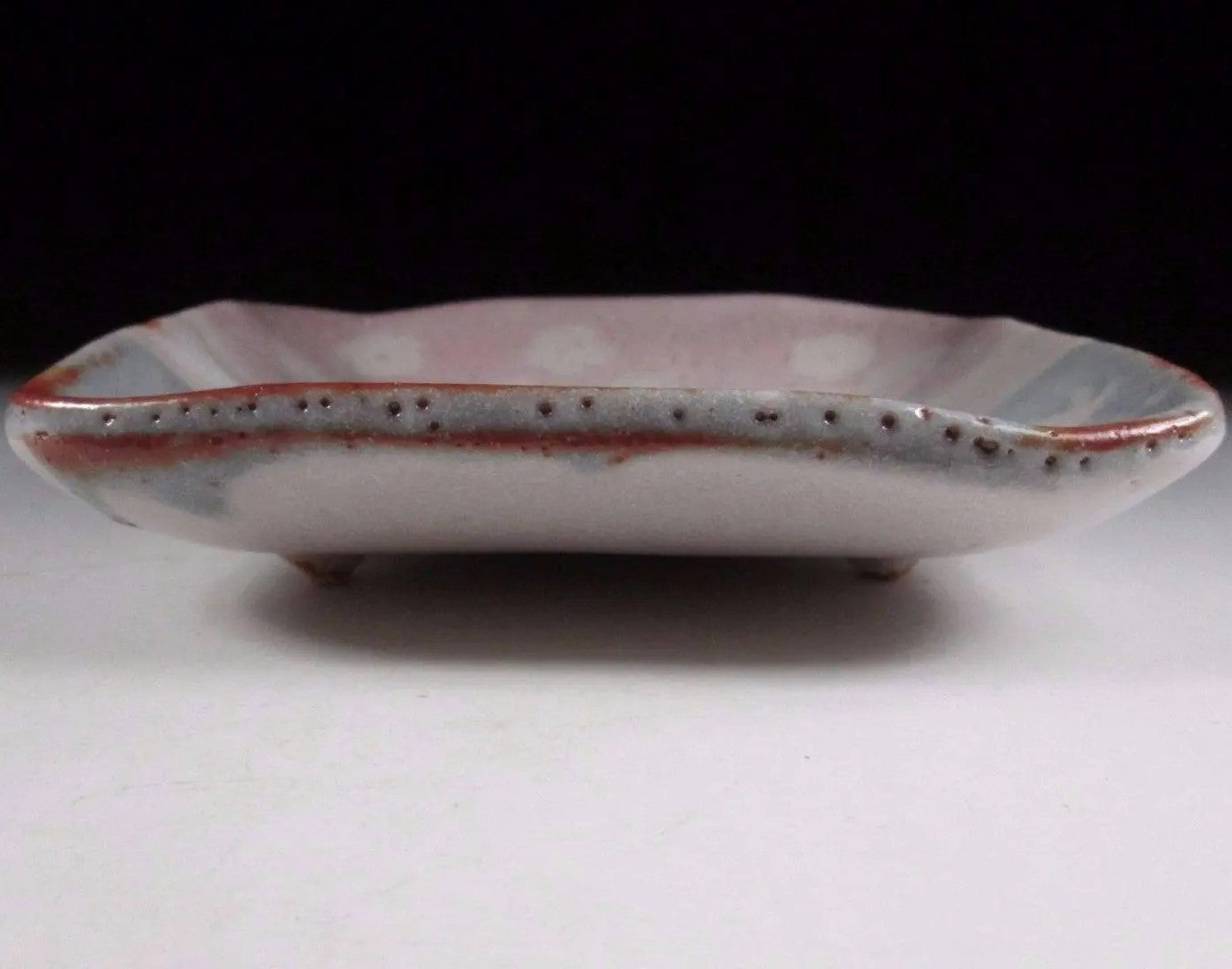 Andou Hidetake Shino Tea Plate