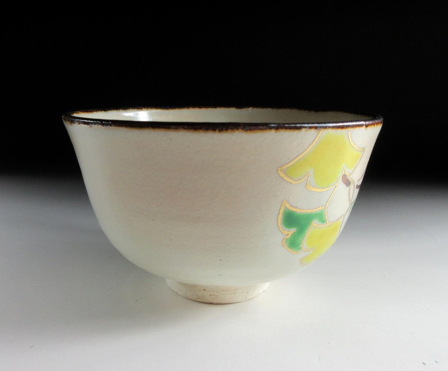 Maeda Hosen Ginkgo Leaf Chawan