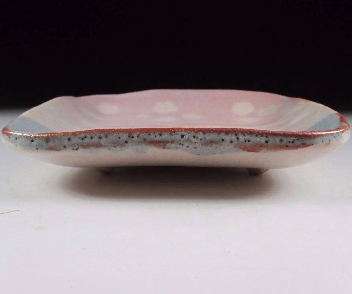 Andou Hidetake Shino Tea Plate #3