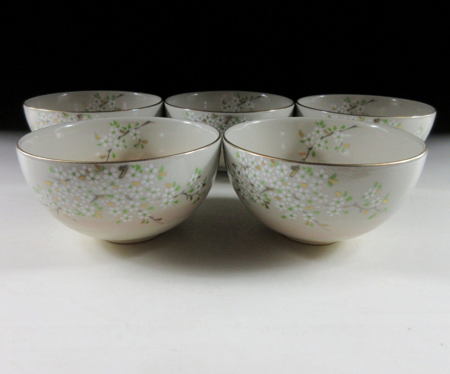 Tachikichi Sencha Teacups with Sakura Pattern