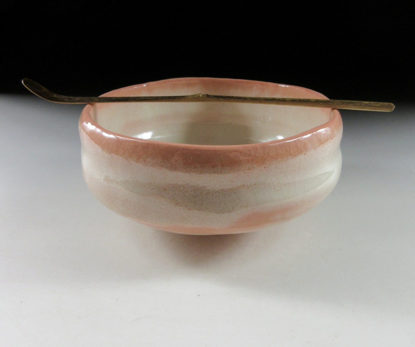 Awa-Beni Hira Raku Chawan