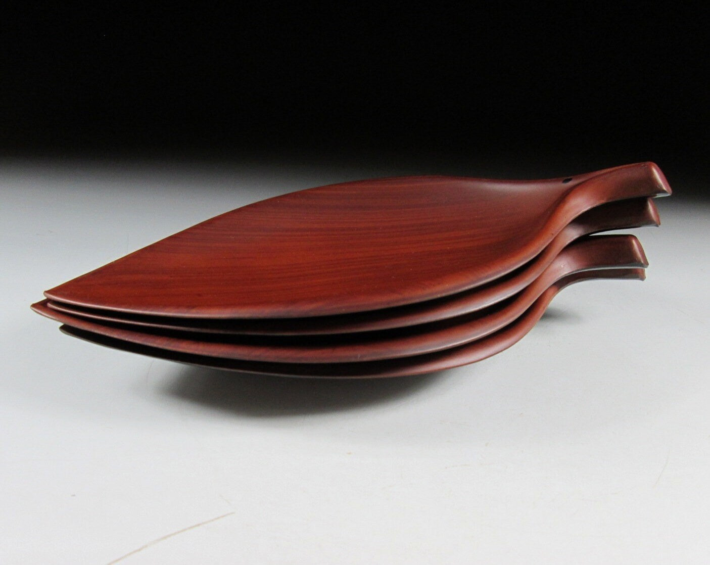Set of Four Imitation Lacquerware Plates