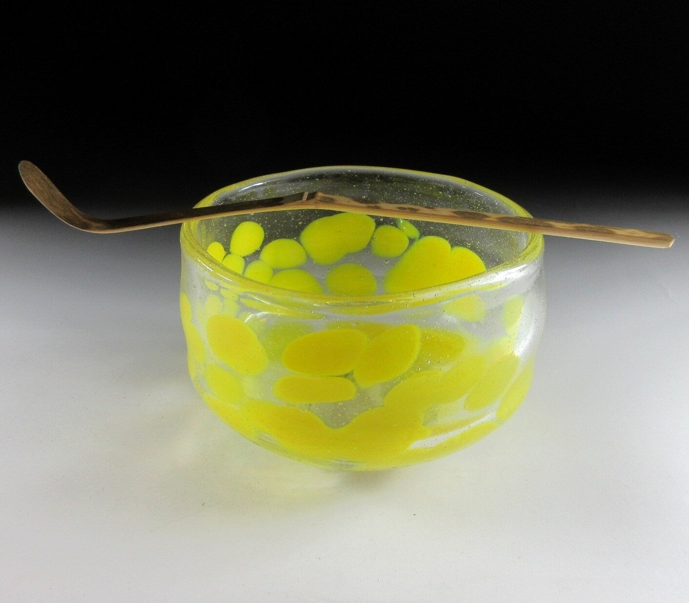 Yellow Glass Chawan Tea Bowl
