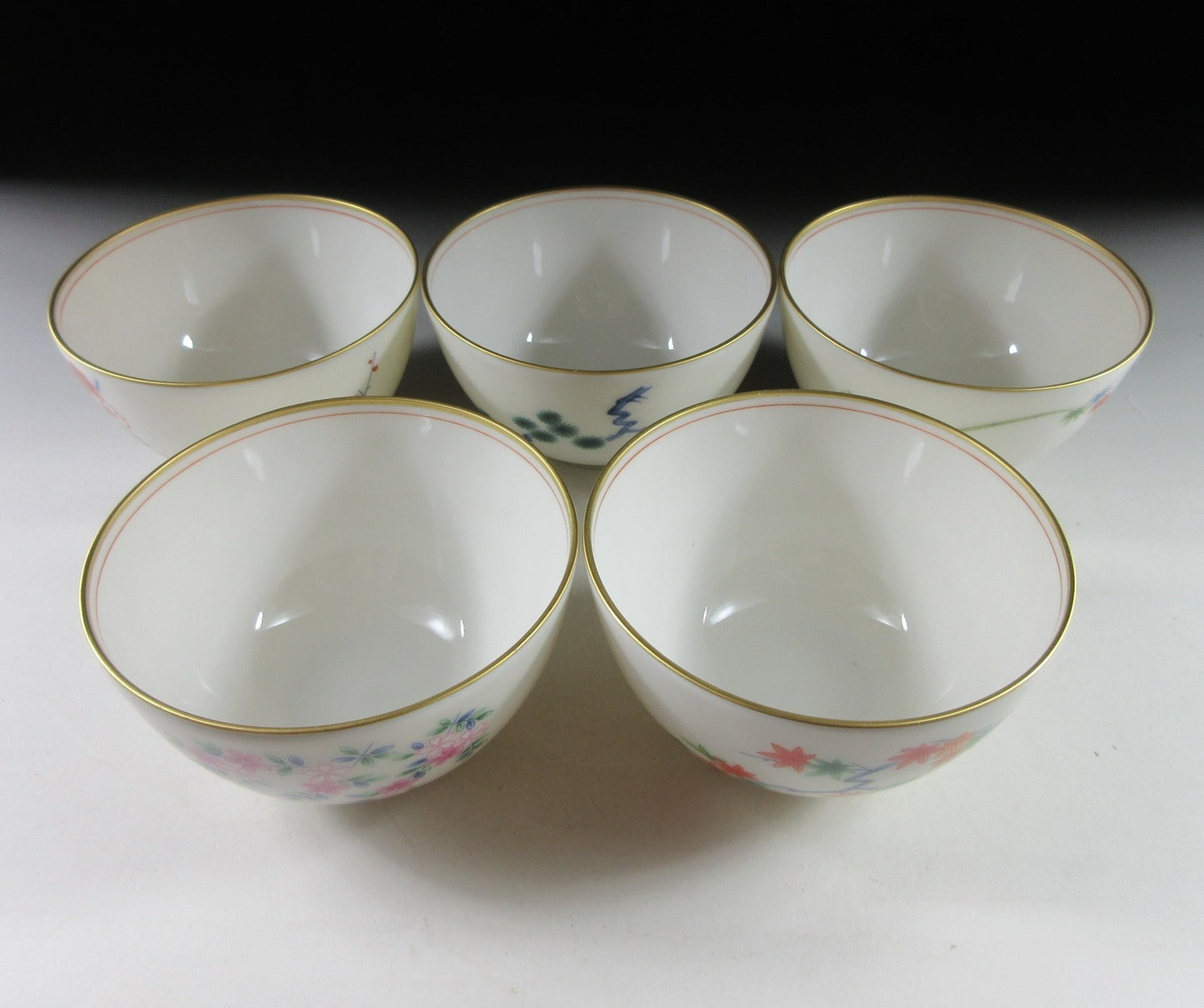 Set of Five Koransha Tea Cups