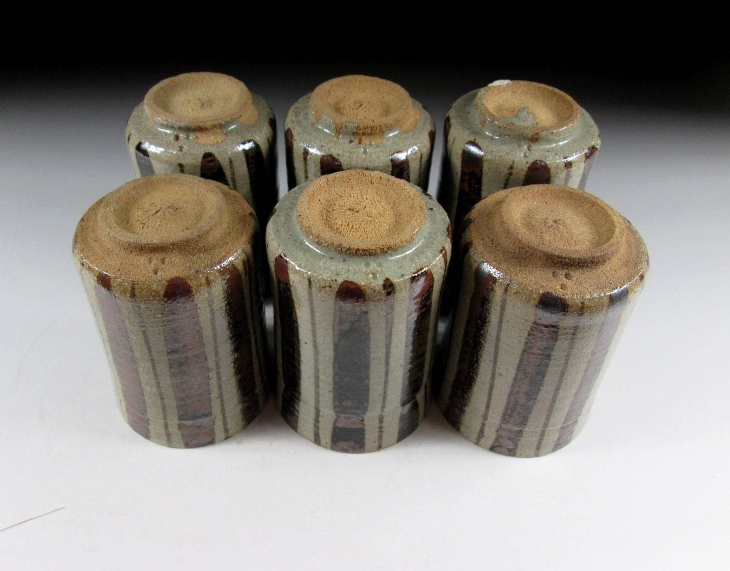 Nakazato Taroemon XIII Striped Yunomi Set