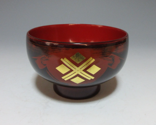 Hidehira-nuri Lacquerware Bowl with Spoon