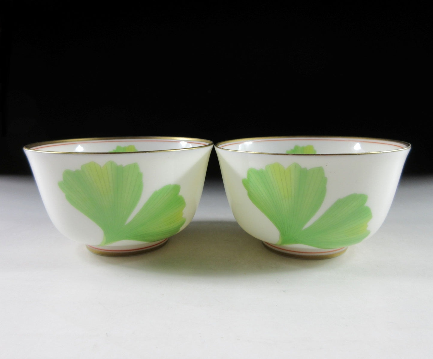 Pair of Koransha Ginkgo Sencha Cups