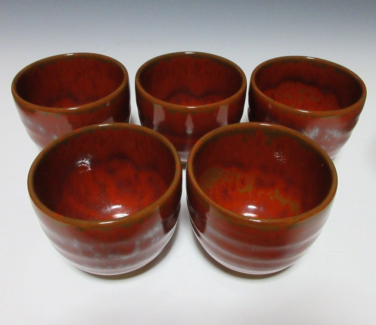 Set of Five Echizen Tea Cups