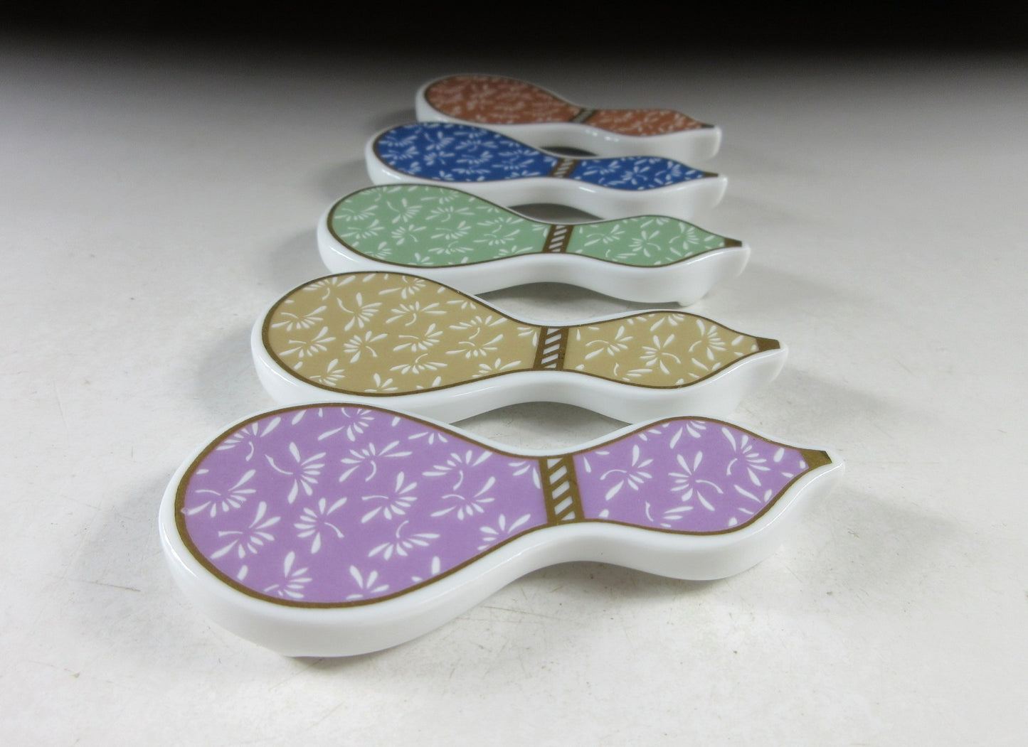 Set of Five Noritake Chopstick Rests