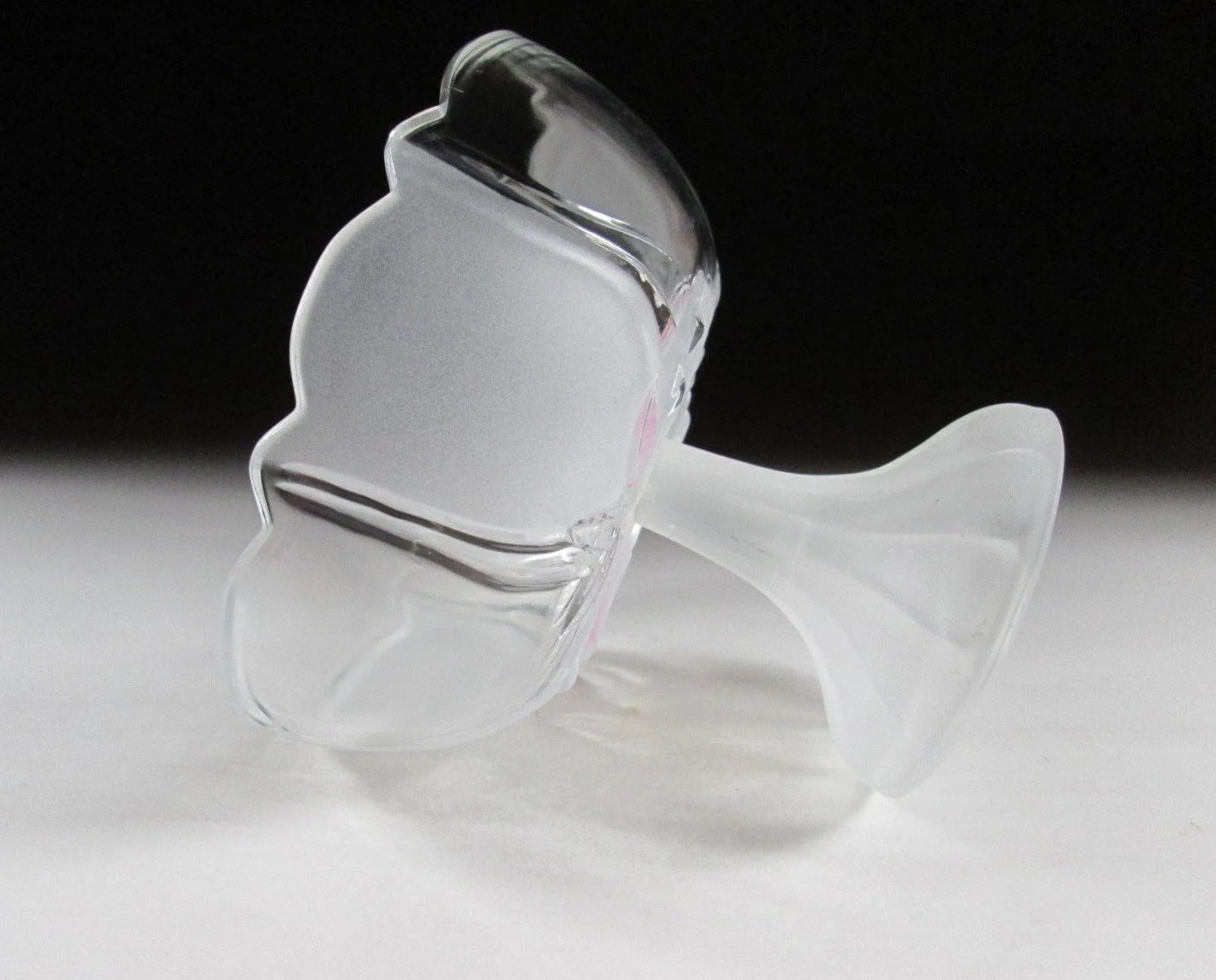 Mid-Showa Glass Pedestal Bowl