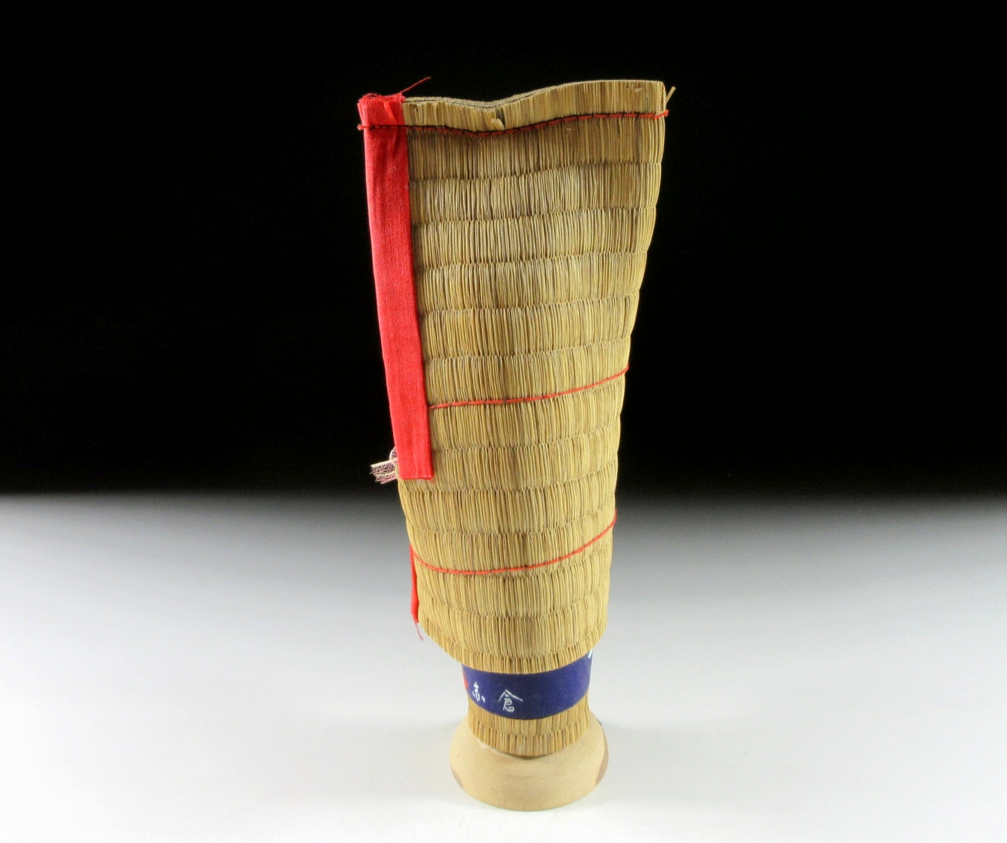 Vintage Kokeshi with Straw Cape