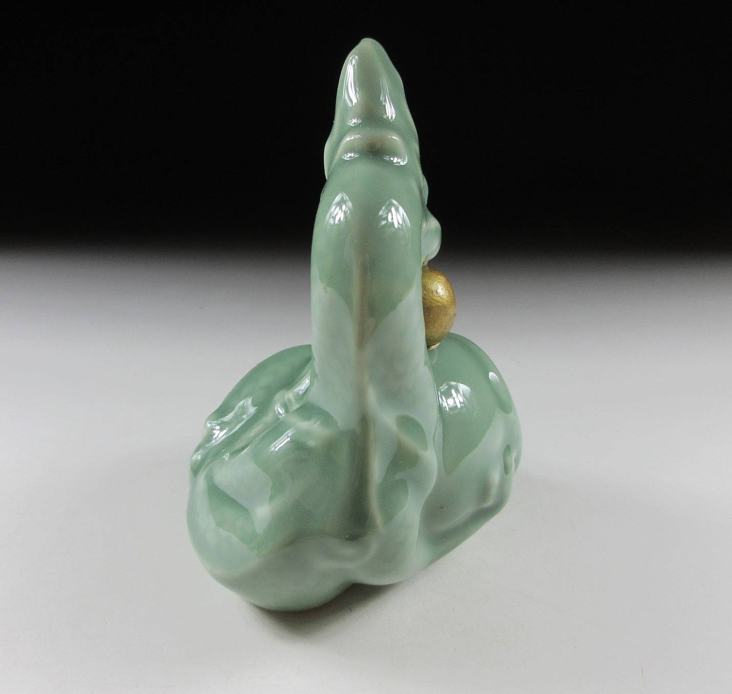 Kato Minoru Celadon Dragon Okimono