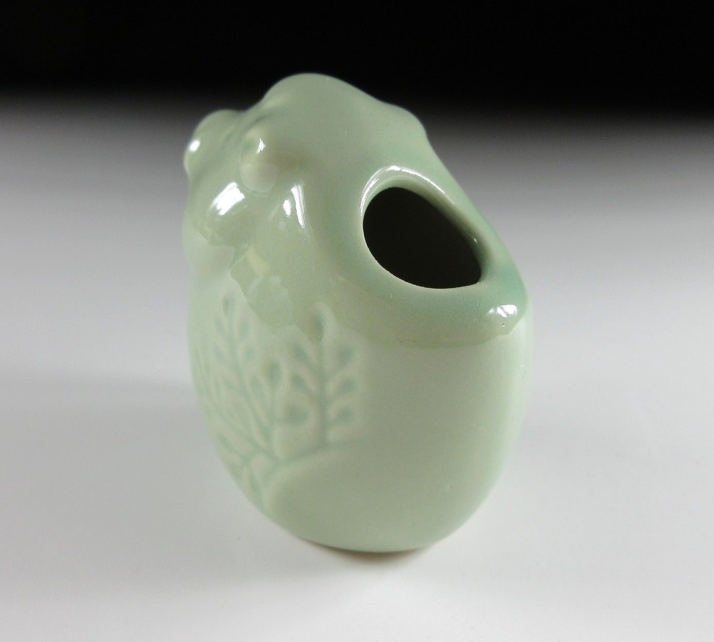 Celadon Glaze Boar Toothpick Holder