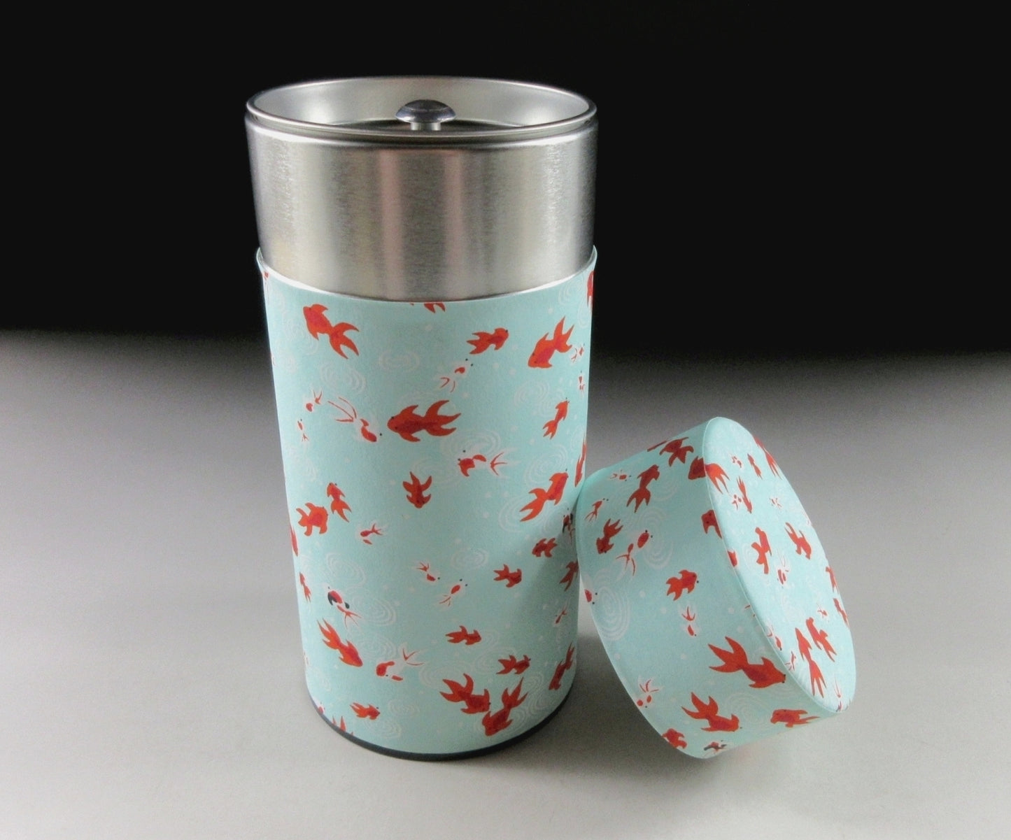 Tin Tea Canister with Washi