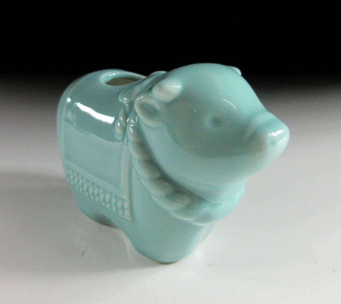 Celadon Glaze Year of the Ox Toothpick Holder