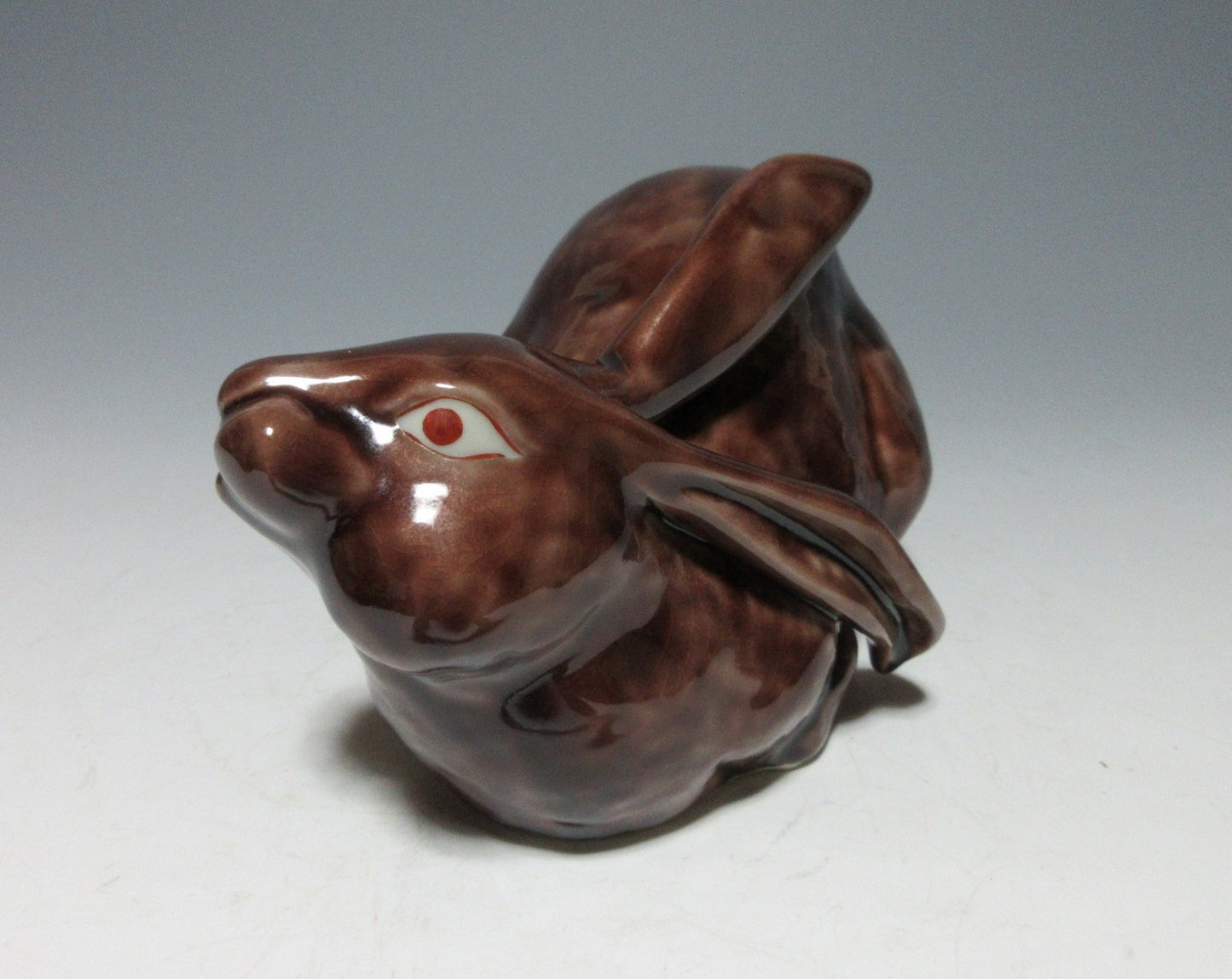 Asakura Isokichi III Kutani-ware Year of the Rabbit Okimono