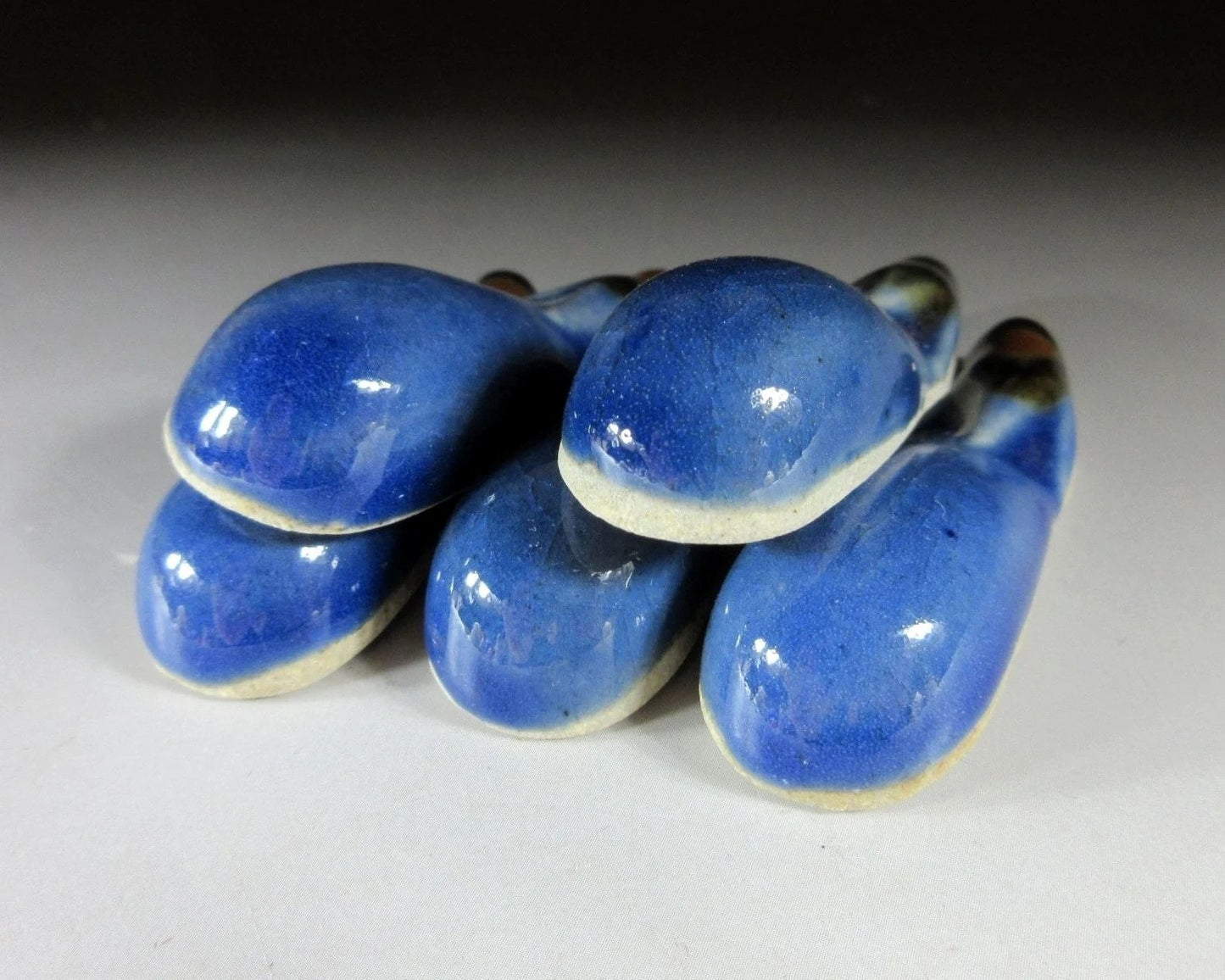 Set of Five Eggplant Chopstick Rests