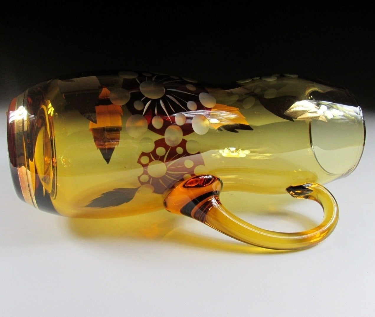 Bohemian Glass Pitcher