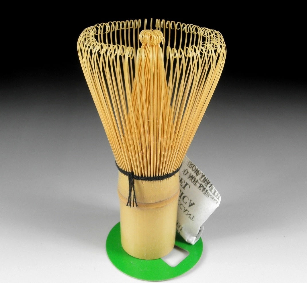 Bamboo Chasen & Plain Green Kusenaoshi