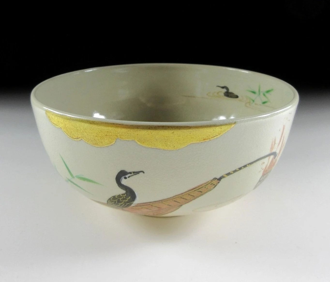 Kyo-ware Cormorant Chawan #2