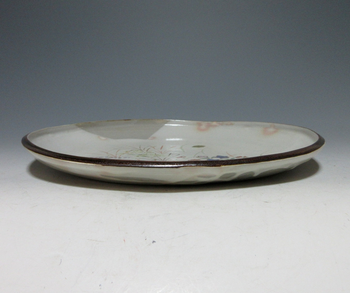 Mori Shunzan III Seven Flowers of Autumn Plate