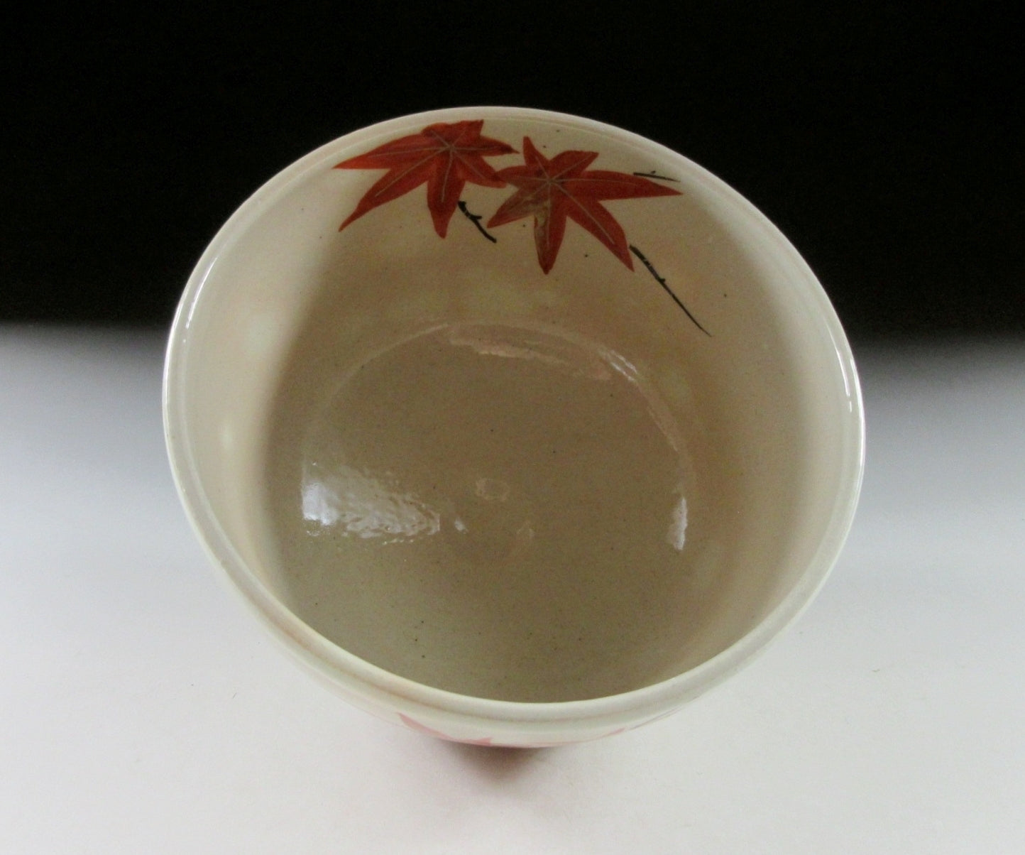 Yagi Kaiho Autumn Chawan and Kusenaoshi