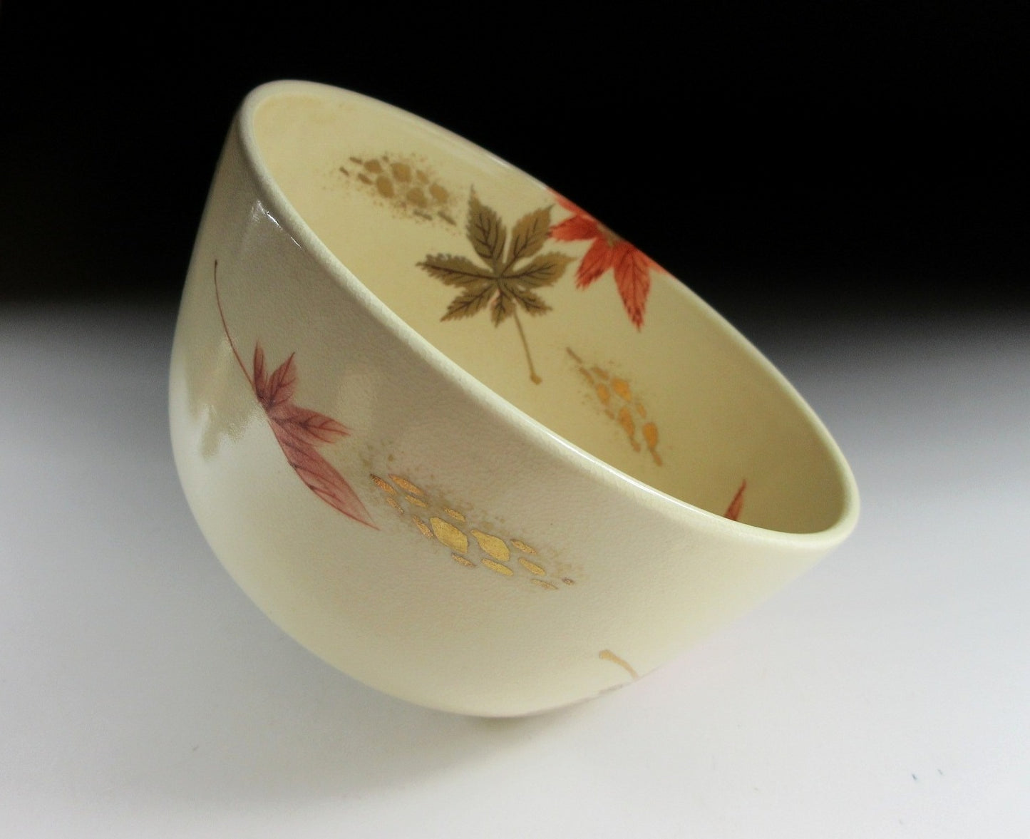 Kyo-ware Momiji Leaf Chawan