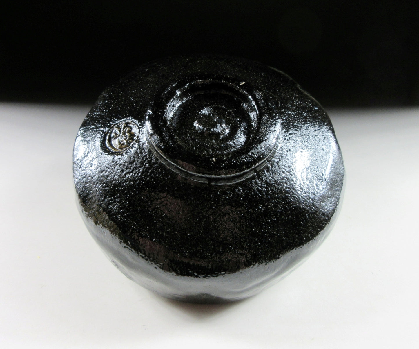 Sasaki Shoraku Black Raku Hira Chawan