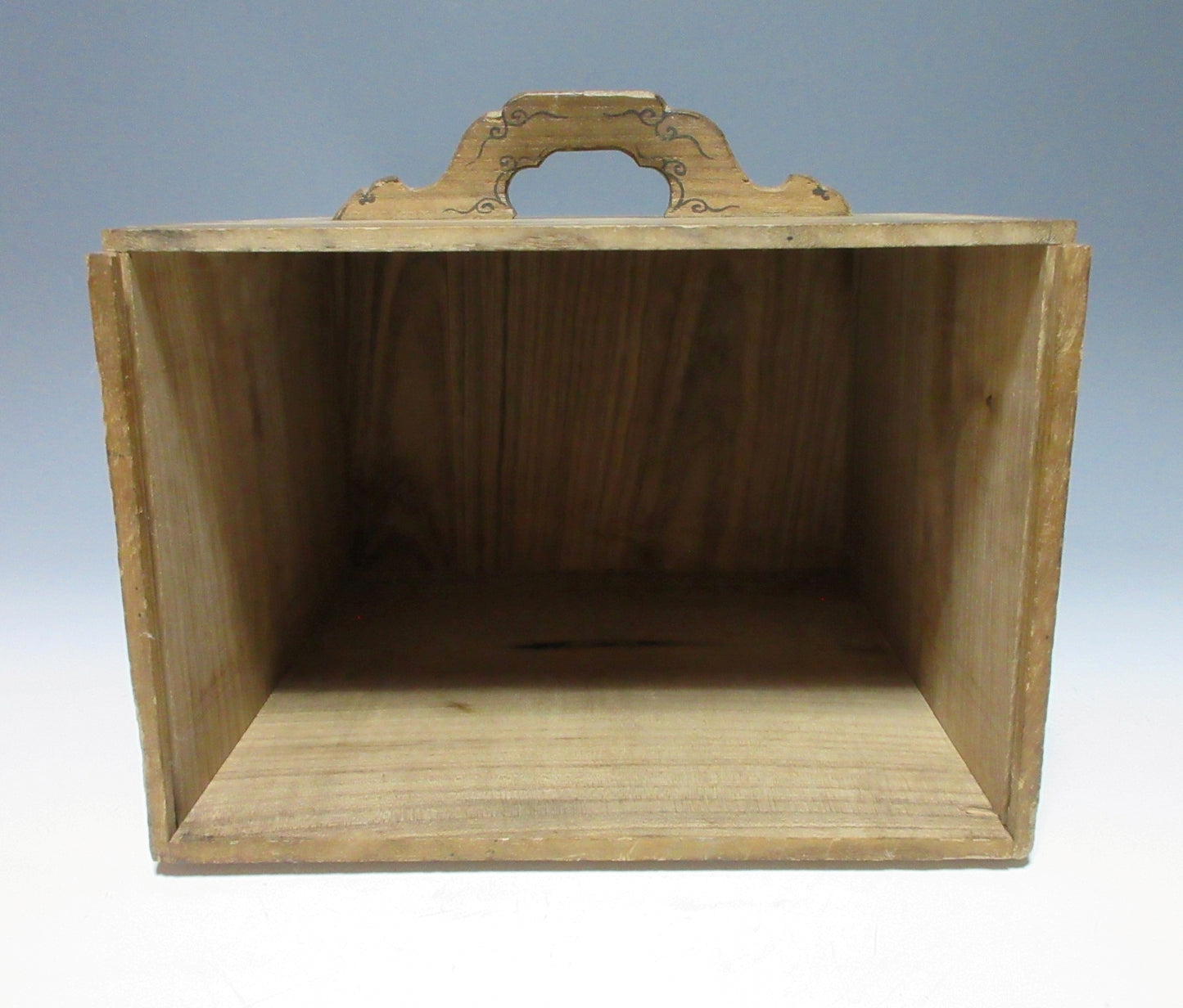 Antique Tenpo Era Hand-Painted Carry Box