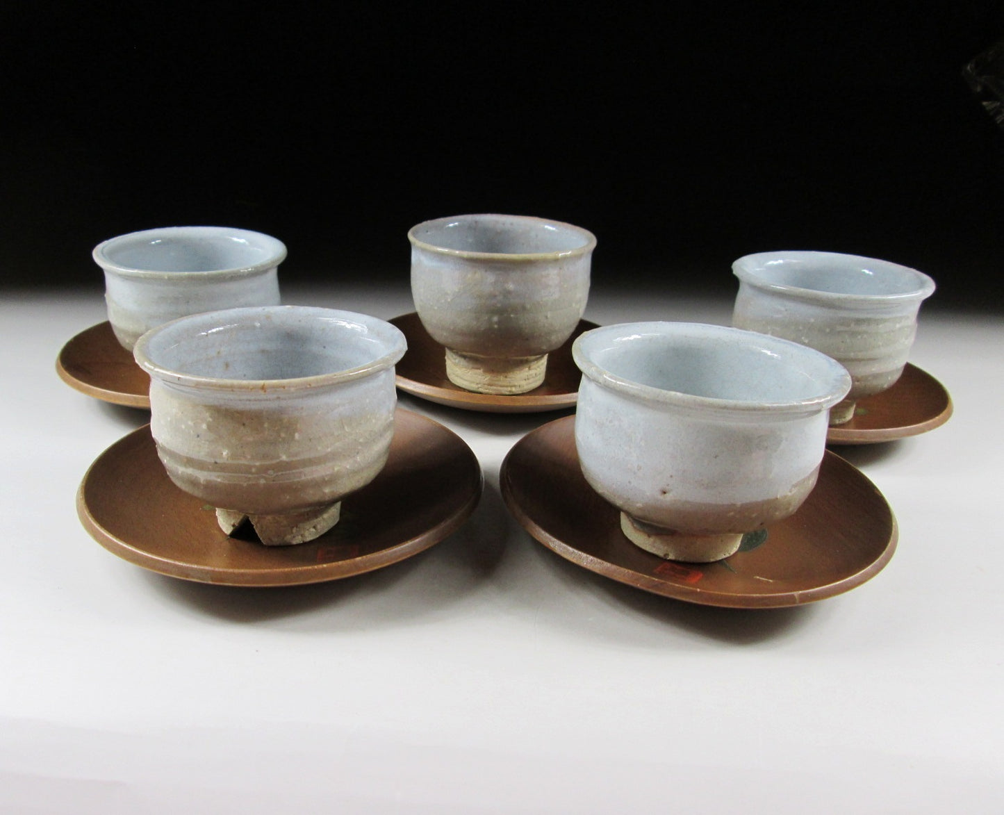 Set of Five Hida Lacquerware Chataku