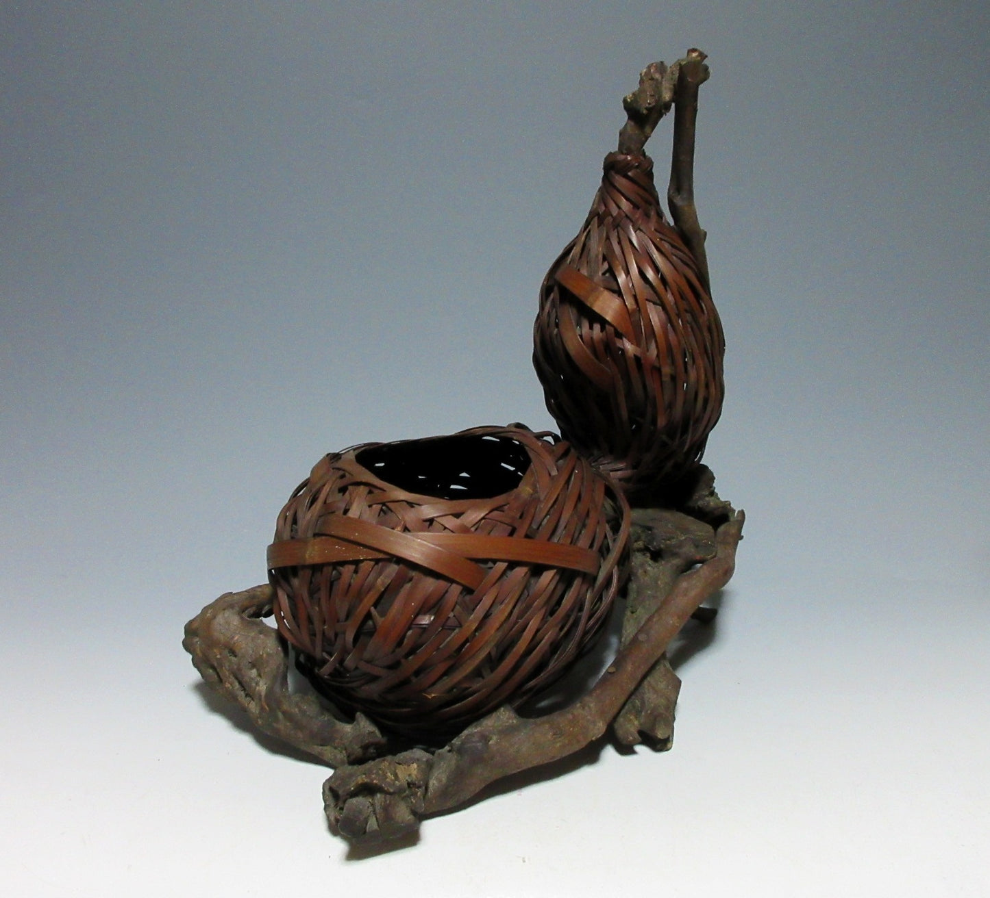 Double Gourd Ikebana Basket