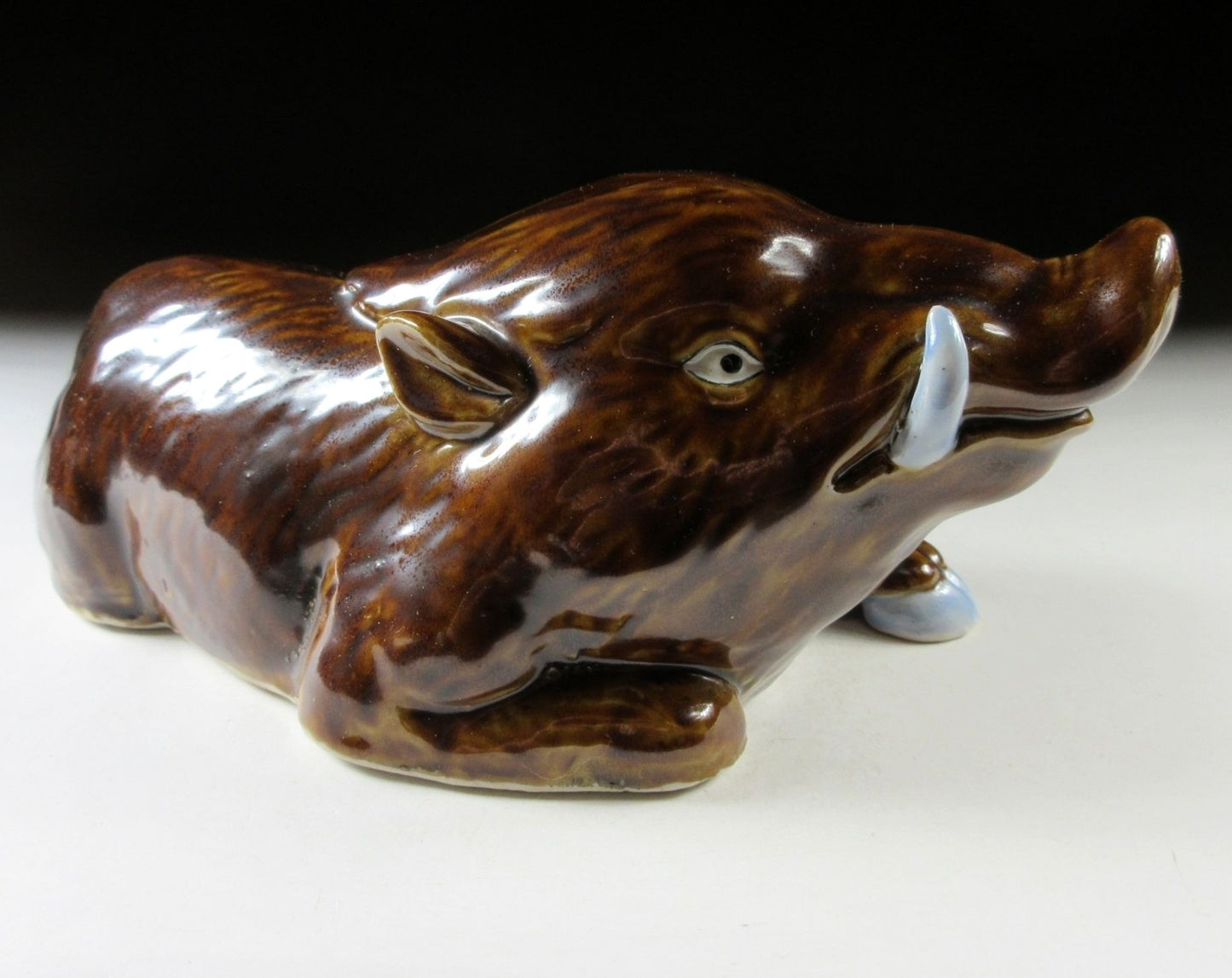 Asakura Isokichi II Year of the Boar Okimono
