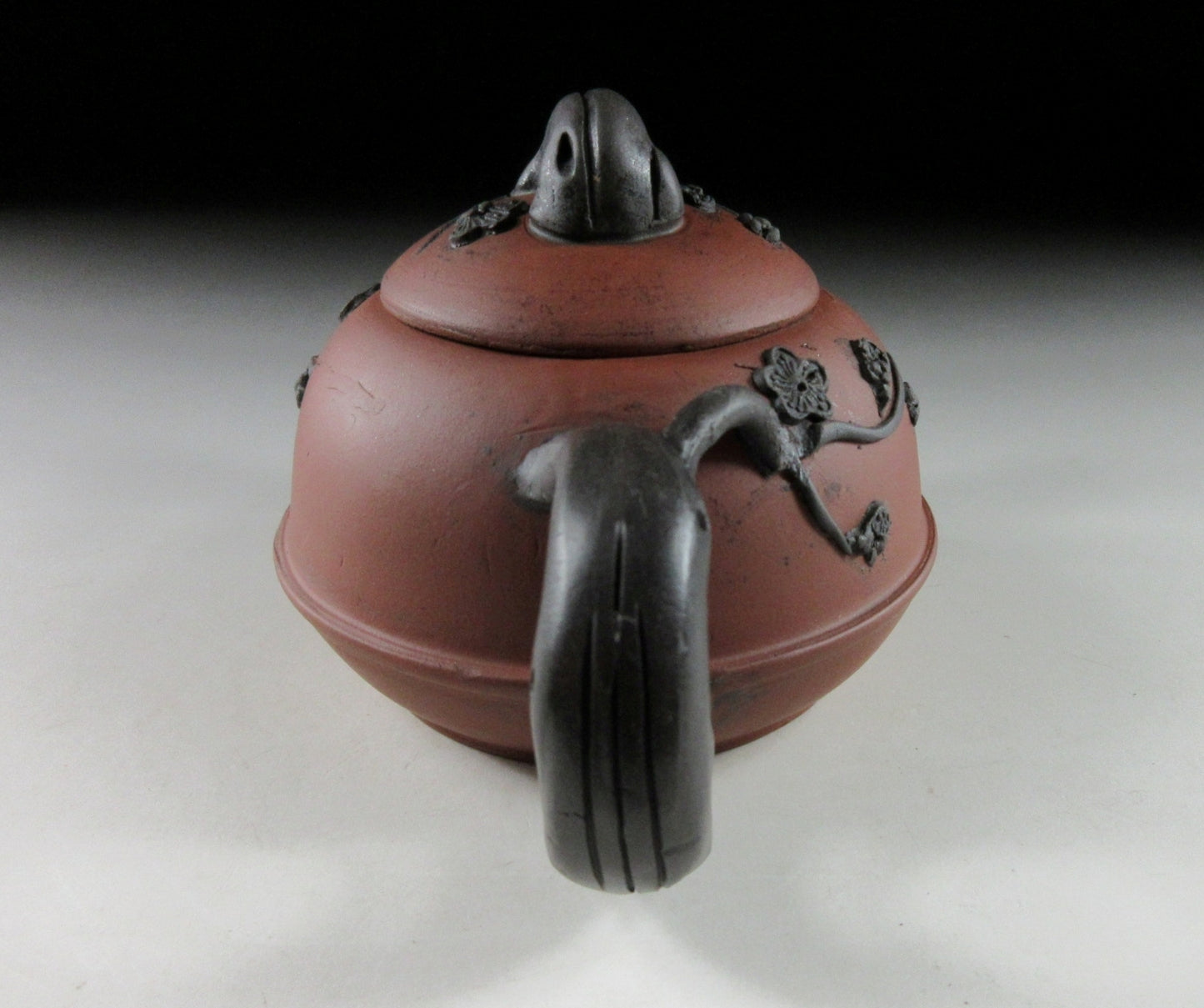 Yixing Style Teapot with Ume Blossoms