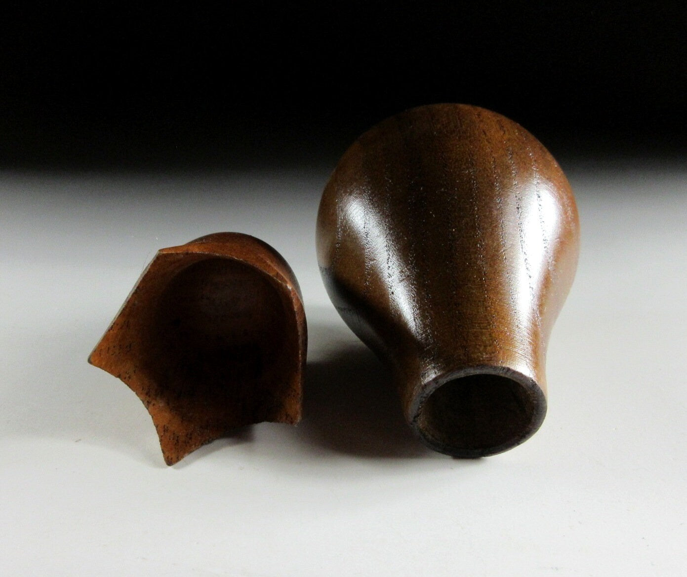 Wooden Eggplant Toothpick Holder