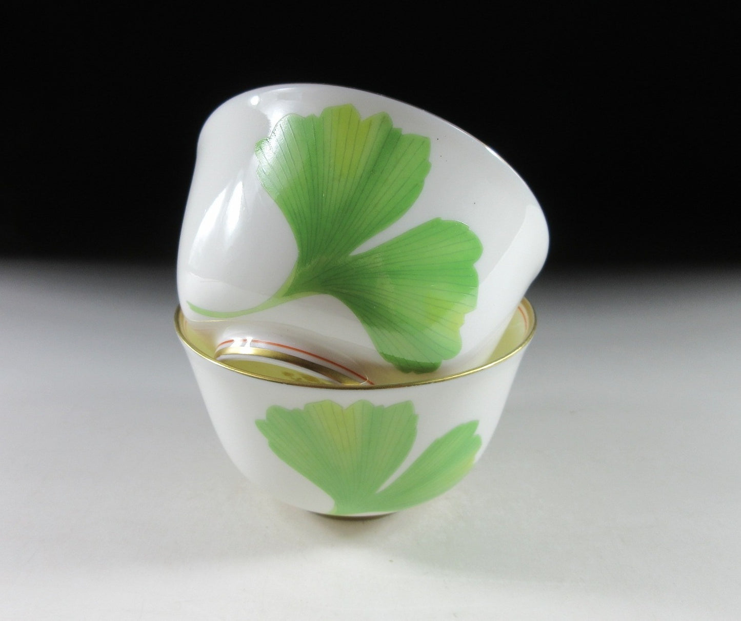 Pair of Koransha Ginkgo Sencha Cups