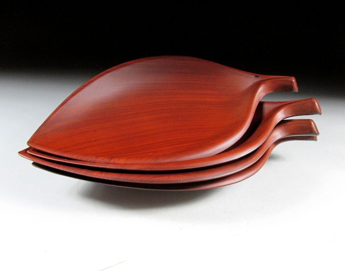 Set of Four Imitation Lacquerware Plates