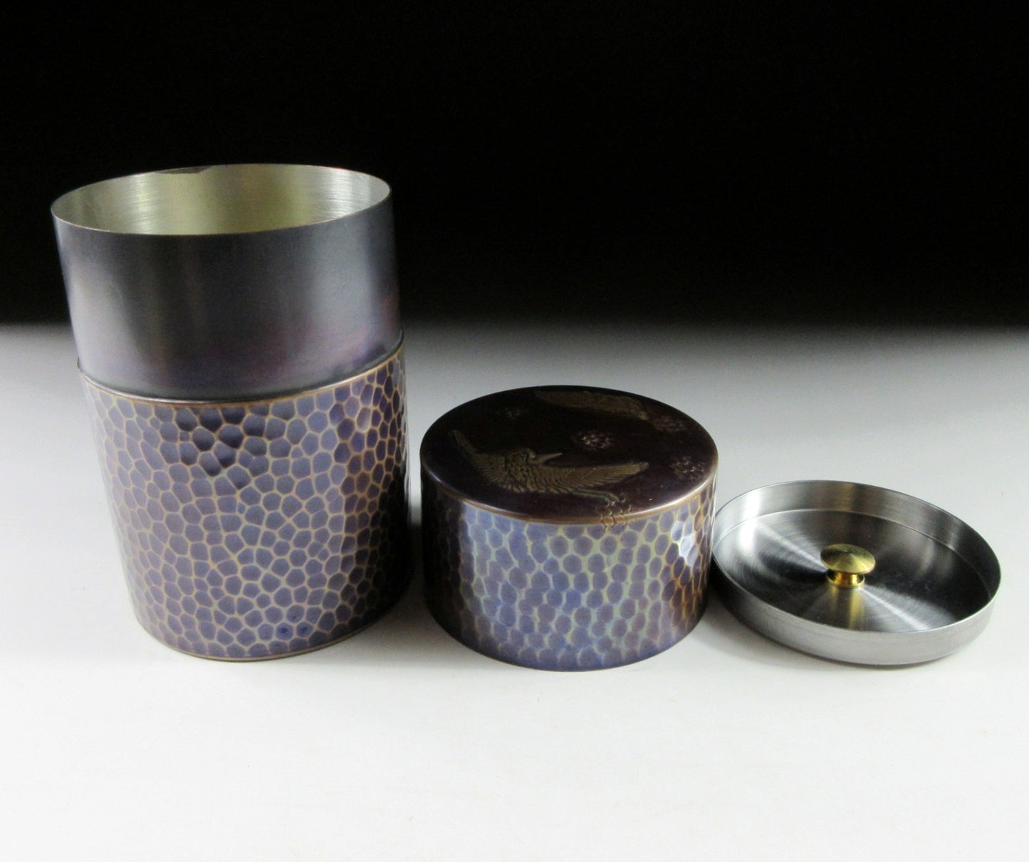 Echigo Tsubame Copper Chazutsu Tea Caddy
