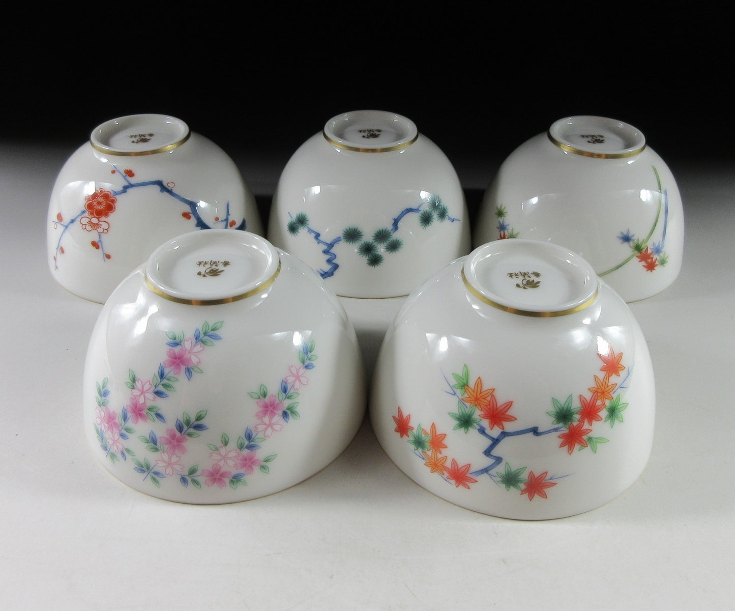 Set of Five Koransha Tea Cups