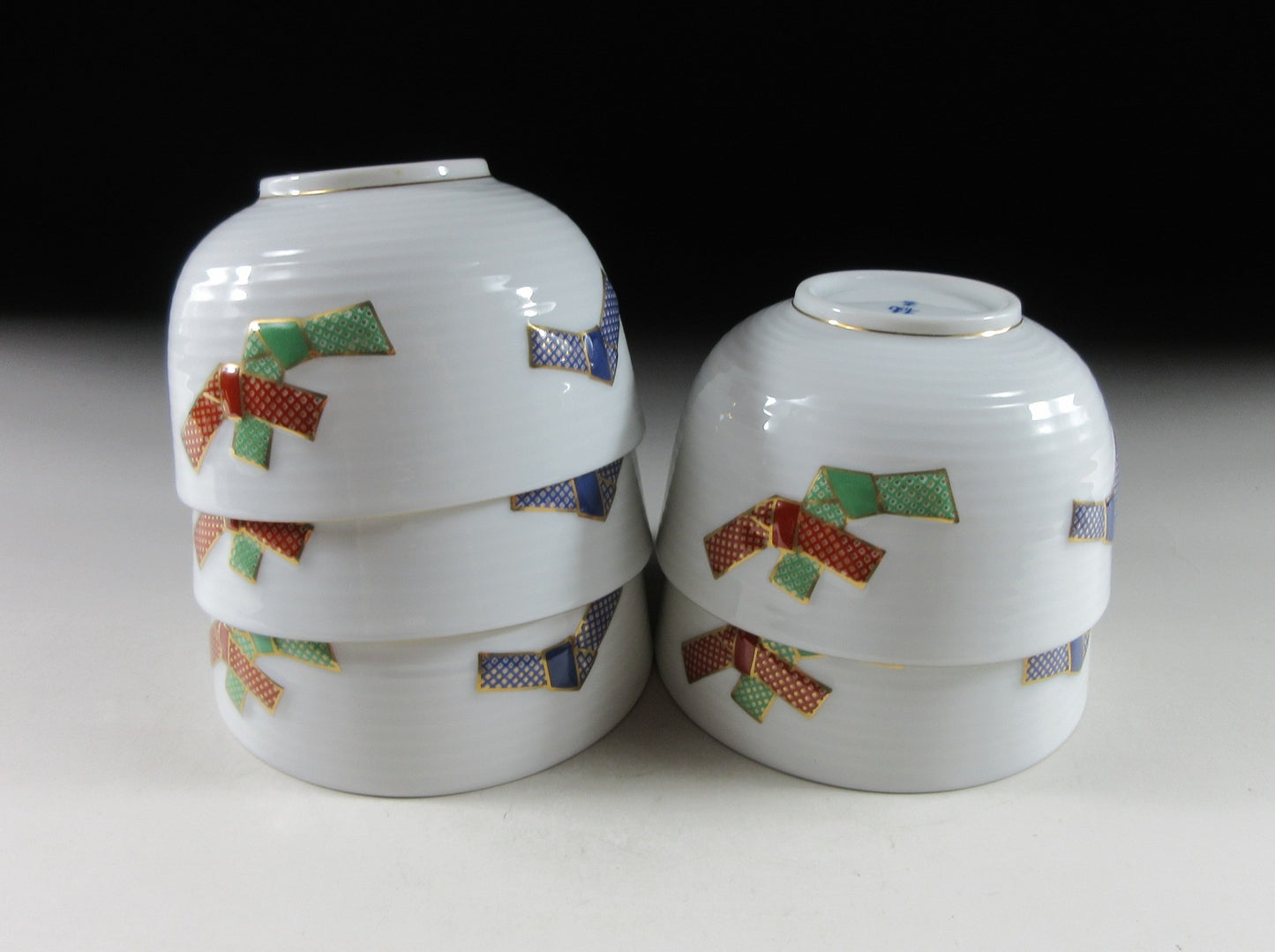 Tachikichi 'Ninsei Knot' Tea Cups