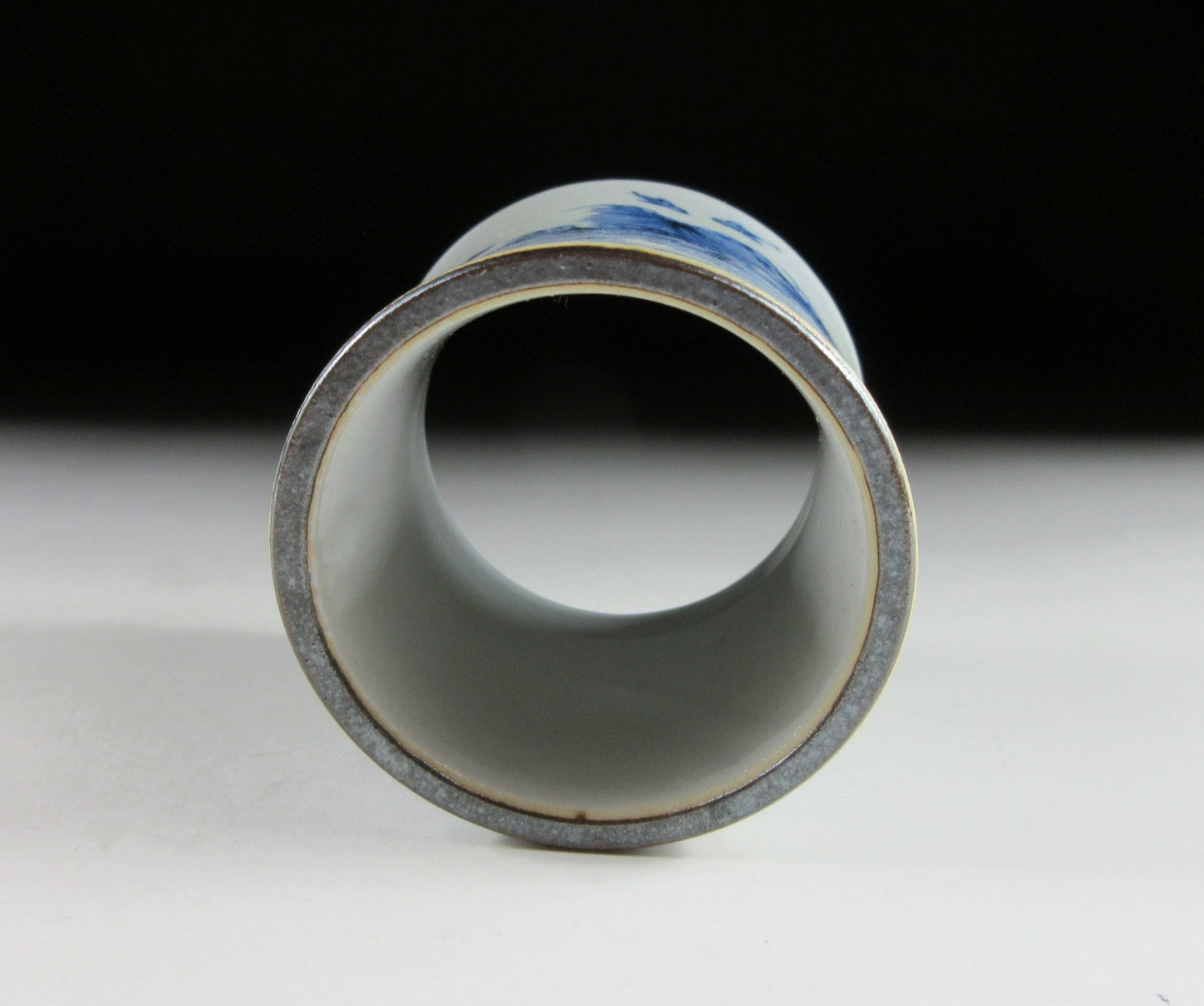 Shimodo Ryohei Kutani-ware Hawk Futaoki