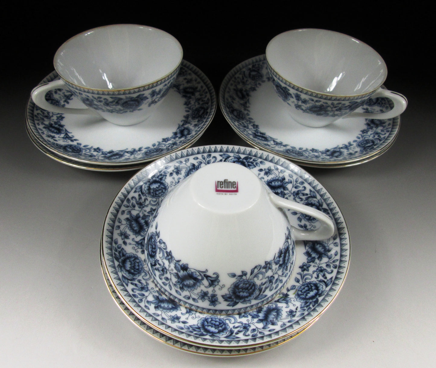 Hoya Japan Cups and Saucers