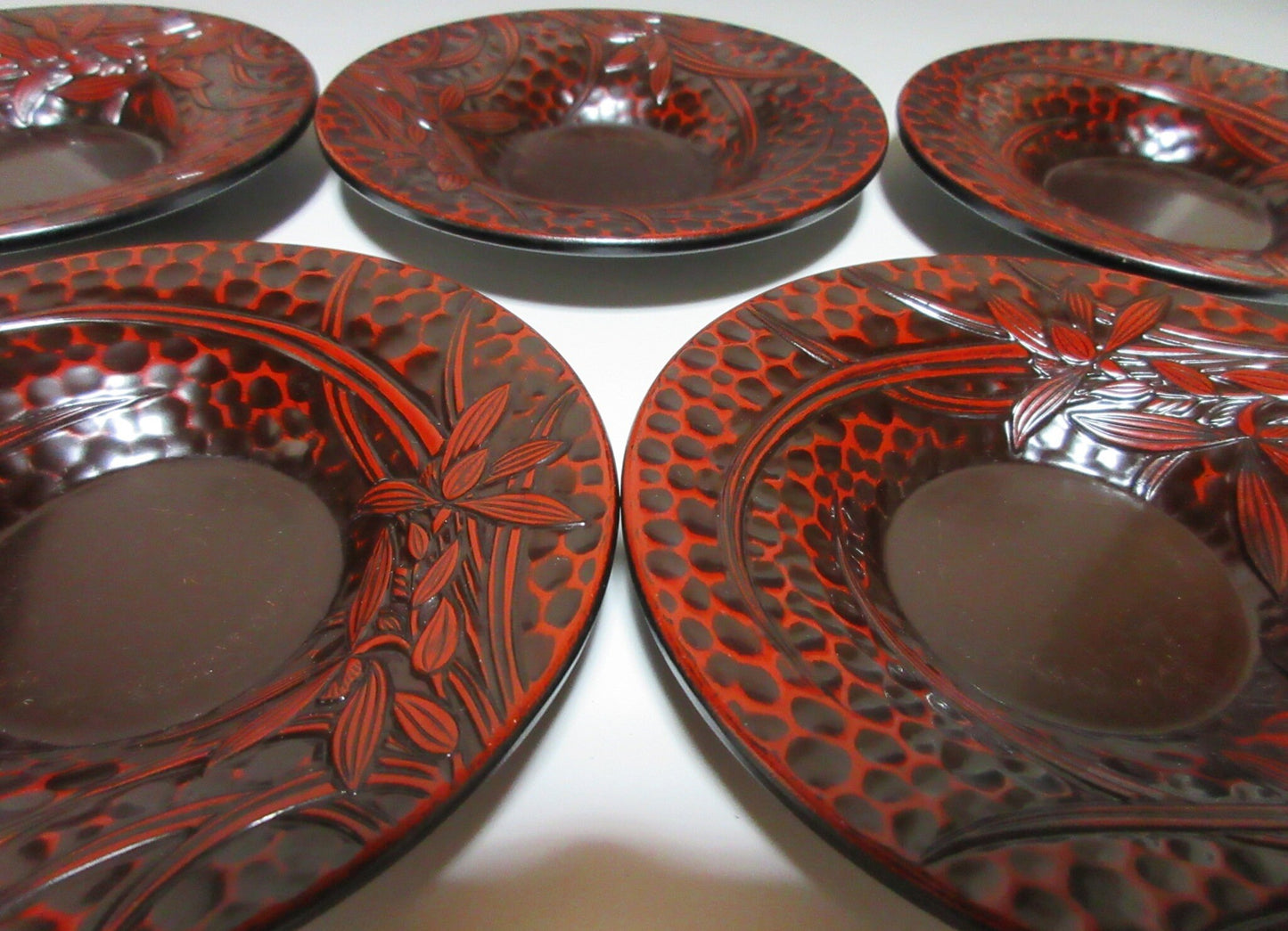 Set of Five Imitation Kamakura-bori Chataku