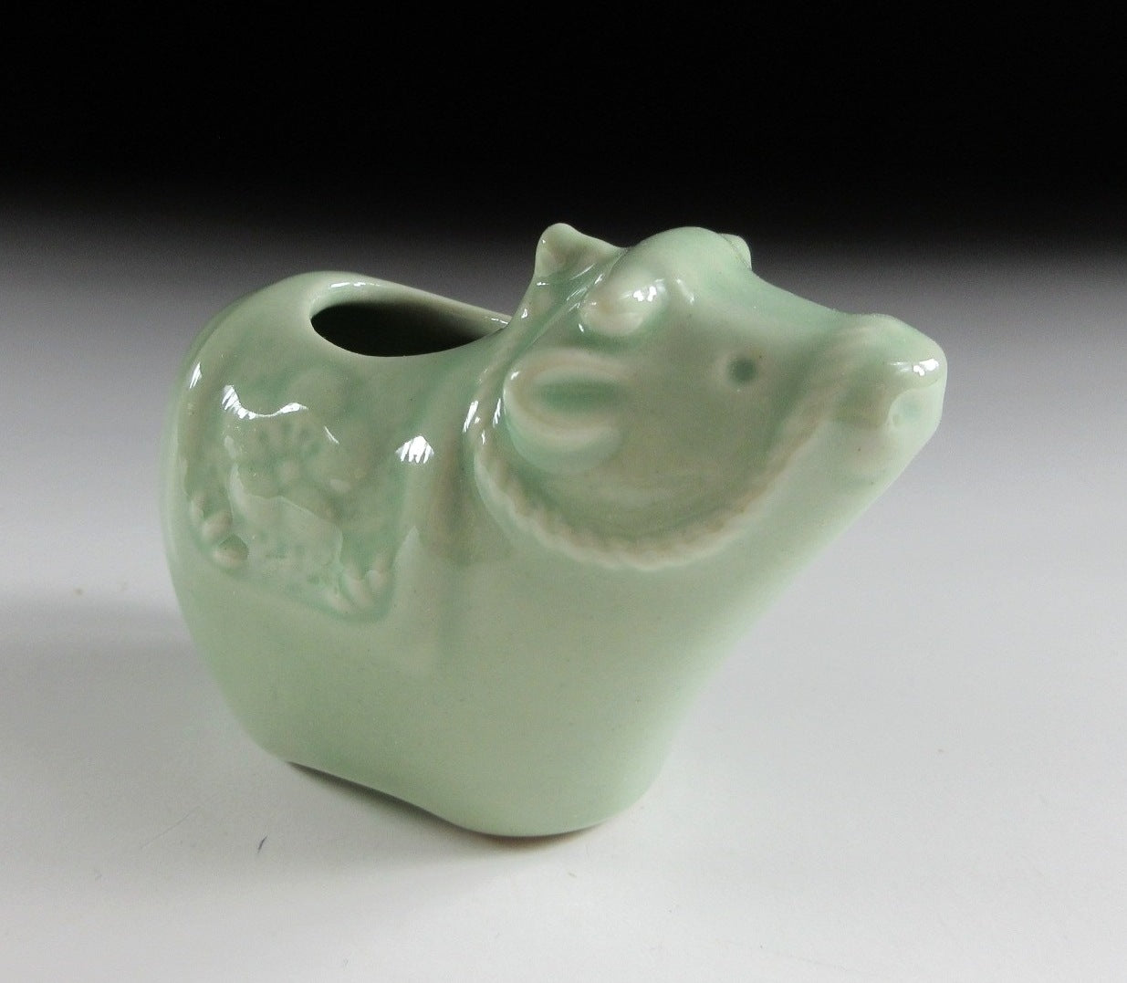 Celadon Year of the Ox Toothpick Holder
